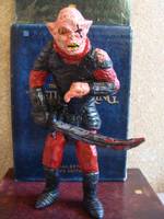 Orcs Of The Evil-eye Commander-General(Figurine) (Lord of the Rings) Custom Miniature / Figurine