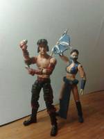 liu kang and kittana (Mortal Kombat) Custom Action Figure