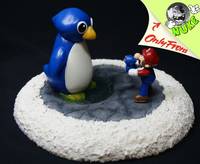 Lil' Penguin Lost Diorama (Nintendo) Custom Diorama / Playset