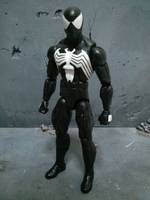 Symbiote / Black Costume Spider-man (Marvel Legends) Custom Action Figure