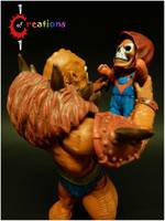 SkelePatchKid (Beast Man) (Masters of the Universe) Custom Miniature / Figurine