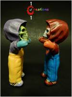 SkelePatchKid (Skeletor) (Masters of the Universe) Custom Miniature / Figurine