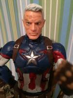 Old Captain America (Movie Costume) Steve Rogers (Marvel Legends) Custom Action Figure