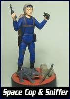 Space Cop & Sniffer (Self Customs) Custom Statue / Bust