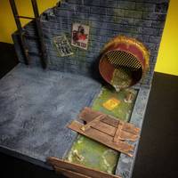 Tmnt desktop display (Teenage Mutant Ninja Turtles) Custom Diorama / Playset