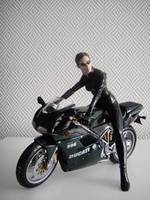 Trinity on motorcycle (Matrix) Custom Action Figure