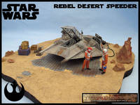 Rebel Desert Speeder (Star Wars) Custom Diorama / Playset