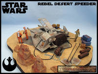 Rebel Desert Speeder (Star Wars) Custom Diorama / Playset