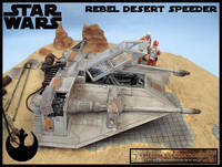 Rebel Desert Speeder (Star Wars) Custom Diorama / Playset