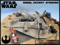 Rebel Desert Speeder (Star Wars) Custom Diorama / Playset
