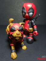 Baby DeadPool with DogPool (Marvel) Custom Action Figure