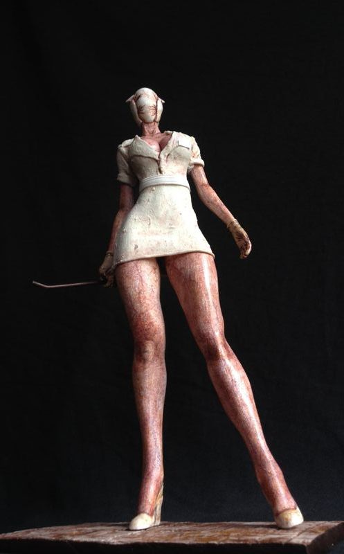 Silent Hill Bubblehead Nurse Silent Hill Custom Statue Bust