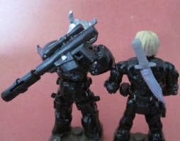 Deunan & Briareos from Appleseed (Mega Bloks) Custom Action Figure