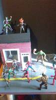 street corner (Marvel Legends) Custom Diorama / Playset