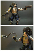 Lobo - with alternate heads (DC Infinite Heroes) Custom Action Figure [Lobos comparison 2]
