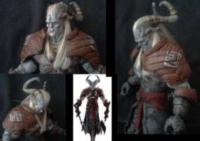 Dragon age 2 Qunari (Marvel Legends) Custom Action Figure