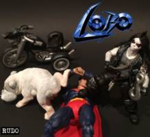 Li'l Lobo & Dawg (DC Direct) Custom Action Figure [Pissing the Night Away]