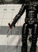 Edward Scissorhands (Edward Scissorhands) Custom Action Figure [Close up of scissor hands]
