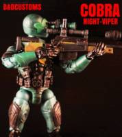 COBRA NIGHT-VIPER 6" 1:12th Scale (G.I. Joe) Custom Action Figure [CUSTOM GI JOE MARVEL LEGENDS BLACK SERIES STYLE 6]