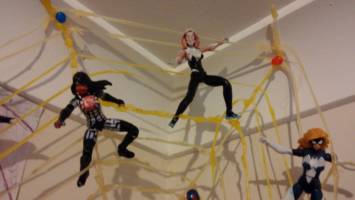 silk and spider gwen (Marvel Universe) Custom Action Figure