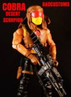 COBRA DESERT SCORPION 6" 1:12th Scale (G.I. Joe) Custom Action Figure [CUSTOM GI JOE MARVEL LEGENDS BLACK SERIES STYLE 6]