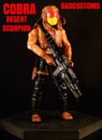 COBRA DESERT SCORPION 6" 1:12th Scale (G.I. Joe) Custom Action Figure [CUSTOM GI JOE MARVEL LEGENDS BLACK SERIES STYLE 6]