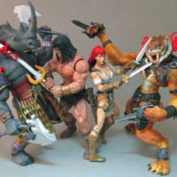 Conan & Red Sonja (Marvel Version) (Marvel Legends) Custom Action Figure [Versus Beast Warriors]