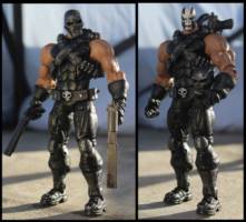 Crossbones (Marvel Legends) Custom Action Figure [Sculpted head and cast face.]