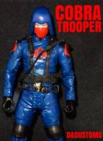 COBRA red mask red logo TROOPER 6" 1:12TH SCALE (G.I. Joe) Custom Action Figure