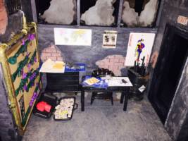 Joker Warehouse Hideout Diorama (Batman - New Animated Series) Custom Diorama / Playset