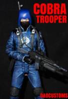 COBRA BLACK mask silver logo MALE TROOPER 6" 1:12TH SCALE (G.I. Joe) Custom Action Figure