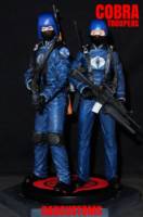 COBRA BLACK mask silver logo MALE TROOPER 6" 1:12TH SCALE (G.I. Joe) Custom Action Figure
