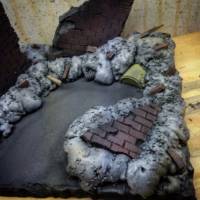 Marvel legends warzone debris display (Marvel Legends) Custom Diorama / Playset