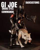 GI JOE SNAKE EYES Commando & Timber v2 6" 1:12th Scale (G.I. Joe) Custom Action Figure