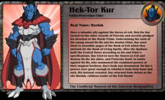 HEK -TOR KUR  fallen preternian elder (Masters of the Universe) Custom Action Figure