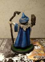 REAPER Wizard with Owl (Dungeons and Dragons) Custom Miniature / Figurine