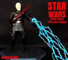 STAR WARS Count Dooku 3.0  6" (Star Wars Clone Wars) Custom Action Figure
