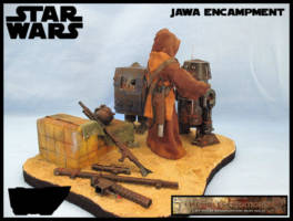 Jawa Encampment (Star Wars) Custom Diorama / Playset