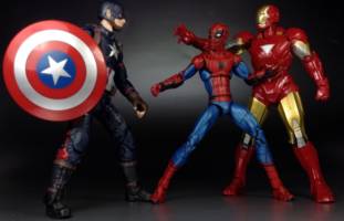 Civil War Spiderman (Marvel Universe) Custom Action Figure