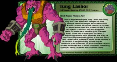 TUNG LASHOR evil tounge shooting snake men creature (Masters of the Universe) Custom Action Figure