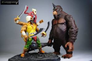 RA-JAR raging multi armed warrior (Masters of the Universe) Custom Action Figure