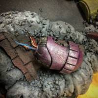 Custom battle damaged sentinel head (X-Men) Custom Action Figure