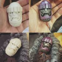 Custom battle damaged sentinel head (X-Men) Custom Action Figure