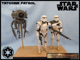 Tatooine Patrol (Star Wars) Custom Diorama / Playset