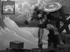 Ultimate Captain America (Marvel Legends) Custom Action Figure [Ultimate Captain America by Chimeras Customs]