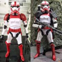 Imperial Shocktrooper (battle damage) (Star Wars) Custom Action Figure [Before & after]