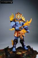 FIRE ARMOR SKELETOR  evil lord of fire and destruction!!! (Masters of the Universe) Custom Action Figure