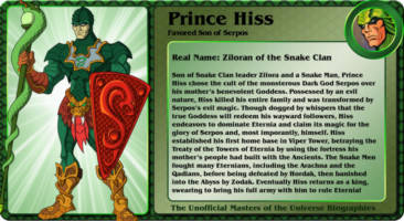 PRINCE HISS  favored son of serpos (Masters of the Universe) Custom Action Figure