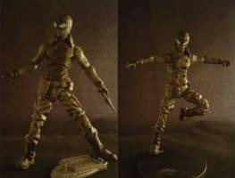 Spider-man Noir v2 (Marvel Universe) Custom Action Figure