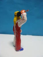 Blond Halloween Slasher Girl,MM2b(Figurine) (Clowns) Custom Miniature / Figurine [Blond Slasher Girl,right profile]